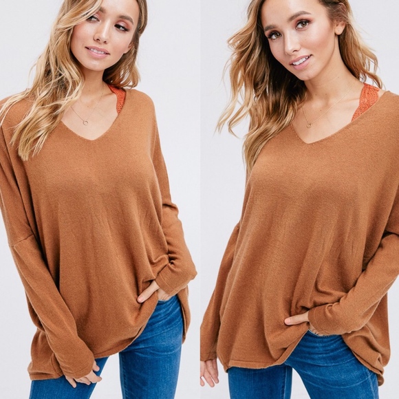 JOHNNY Softest Sweater Top - CAMEL - Picture 2 of 6